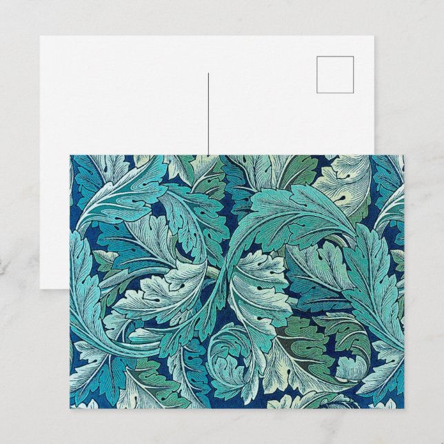 Cartão Postal Acanthus Green, William Morris (Frente/Verso)