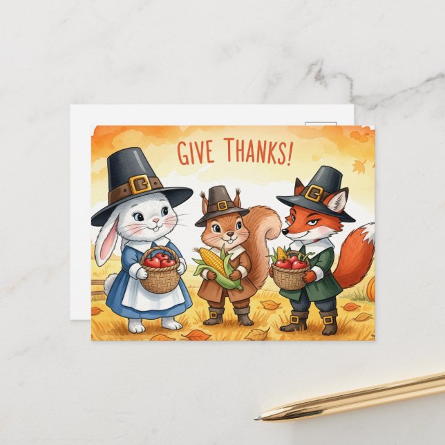 Cartão Postal Ação de Graças (Frente/Verso In Situ)