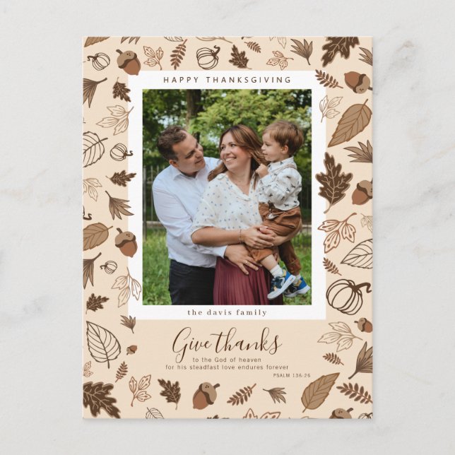 Cartão Postal Ação de Graças (Frente)