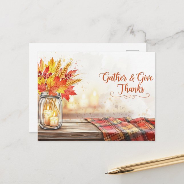 Cartão Postal Ação de Graças (Frente/Verso In Situ)