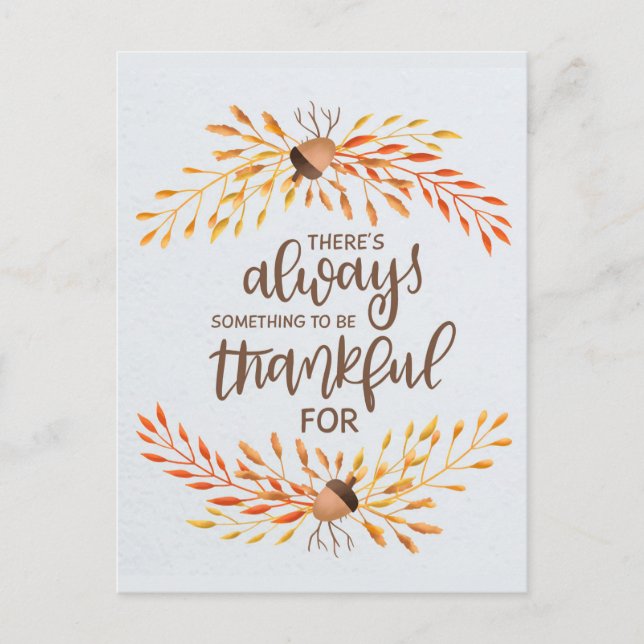 Cartão Postal Ação de Graças (Frente)