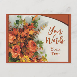 Cartão Postal Ação de Graças Festiva