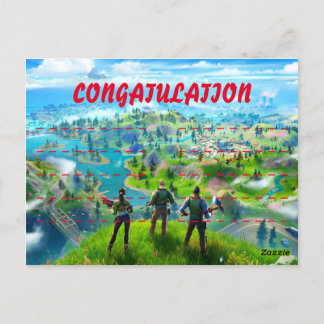 Cartão Postal Ação de Graças Fornite