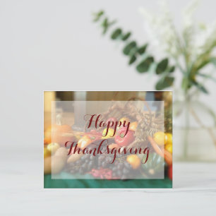 Cartão Postal Ação de Graças Personalizada