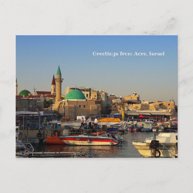 Cartão Postal Acco Harbour (Frente)