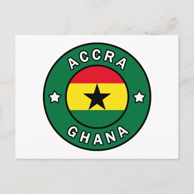 Cartão Postal Accra Gana (Frente)