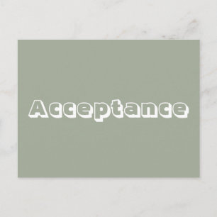 Cartão Postal Aceitação