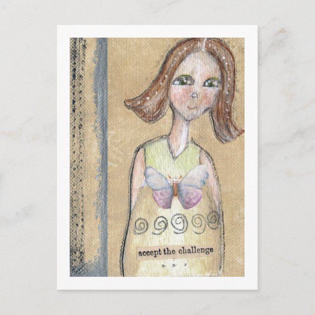Cartão Postal Aceite o Desafio (Frente)