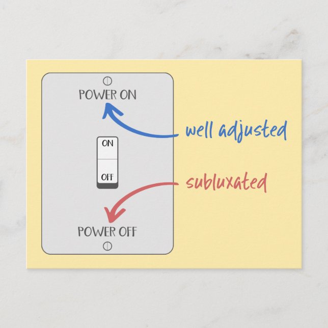 Cartão Postal Acenda sua vida com quiroprática, quiroprática (Frente)