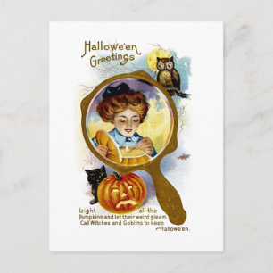 Cartão Postal Acenda todos os Pumpkins!