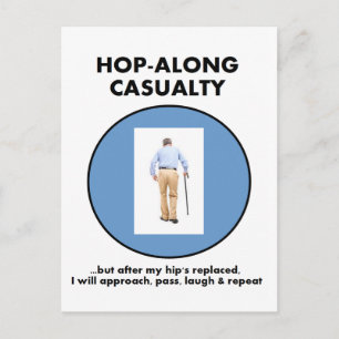 Cartão Postal Acidente De salto Ao Longo - Até A Hip Ser Substit