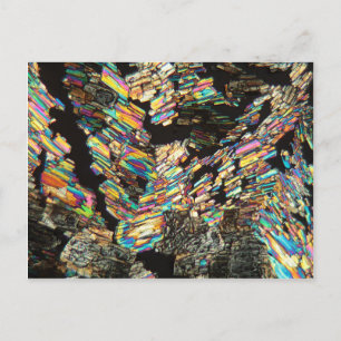 Cartão Postal Ácido Alanino Amino no Microscópio