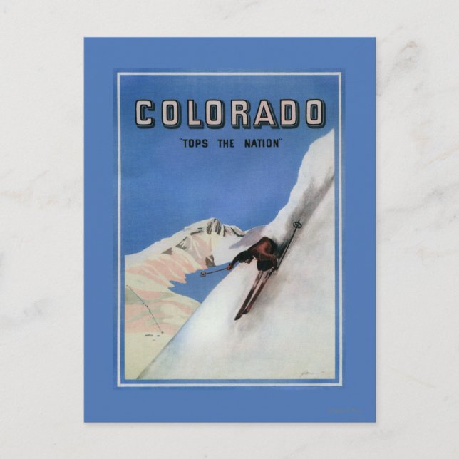 Cartão Postal Acima da Nação - Poster de Promocional de de Esqui (Frente)