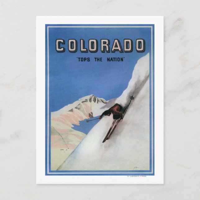 Cartão Postal Acima da Nação - Poster de Promocional de de Esqui (Frente)