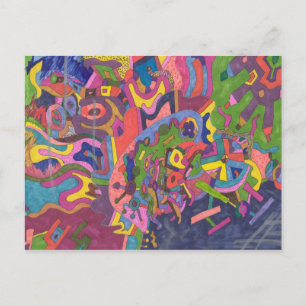 Cartão Postal "Acima da Tempestade" Abstrato Art