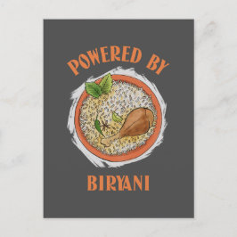 Cartão Postal Acionado por biryani T-Shirt