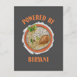 Cartão Postal Acionado por biryani T-Shirt