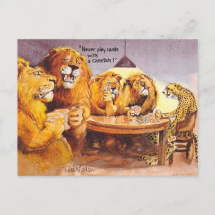 Cartão Postal Aconselhamento do pôquer