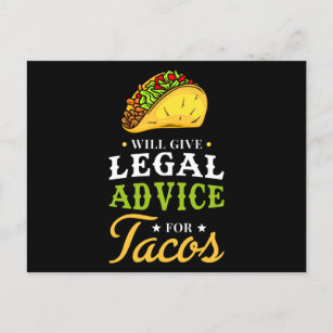 Cartão Postal Aconselhamento Jurídico Para Os Tacos