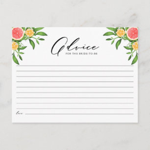 Cartão Postal Aconselhamento sobre Laranjas e Toranjas para a fu