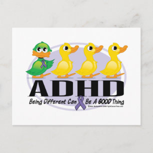 Cartão Postal Acoplamento Feio do ADHD