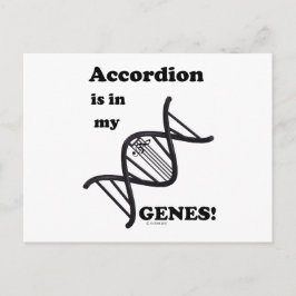 Cartão Postal Acordeão Está Em Meus Genes!