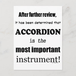 Cartão Postal Acordo - Instrumento mais importante