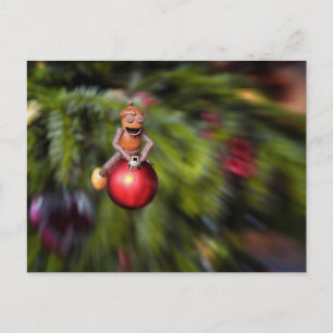 Cartão Postal Acorn elves no Natal