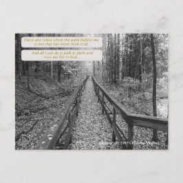 Cartão Postal Acredite - "Ande na Fé"