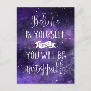 Cartão Postal Acredite em si mesmo