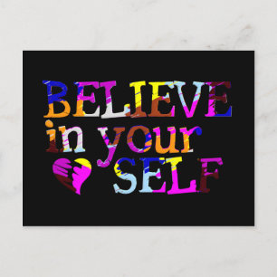 Cartão Postal Acredite no seu cartão-postal