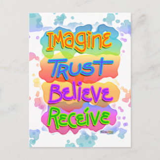 Cartão Postal Acreditem em cartões-postais Inspiracionais