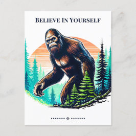 Cartão Postal Acreditem no vosso Cartão-Postal Bigfoot