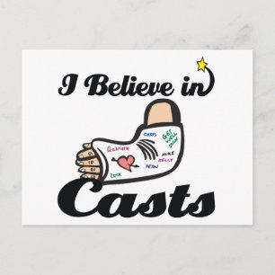 Cartão Postal acredito em casts