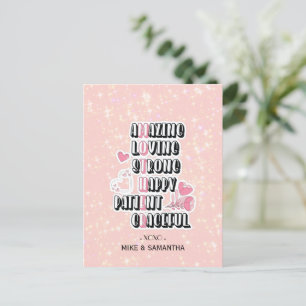 Cartão Postal Acrônimo Mãe   Floral   DIA DE AS MÃES