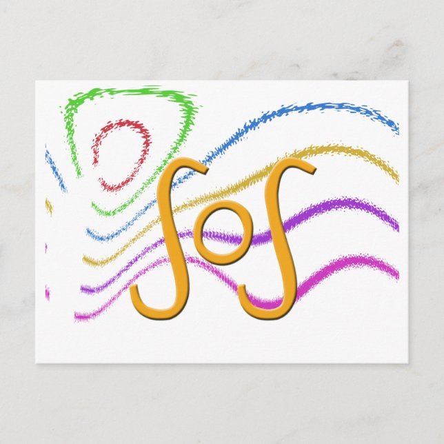 Cartão Postal Acrônimos Engraçados - SOS (Frente)