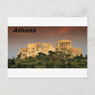 Cartão Postal Acrópole, de Atenas. [kan.k] jpg