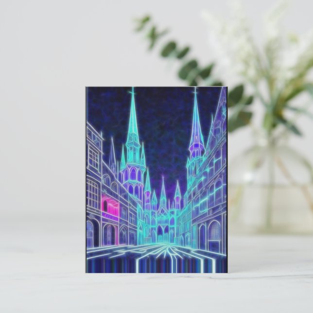 Cartão Postal Acrópole em curvas (Em pé/Frente)