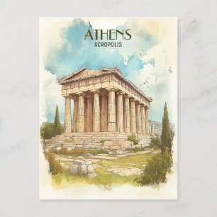 Cartão Postal Acrópole, Grécia de Atenas