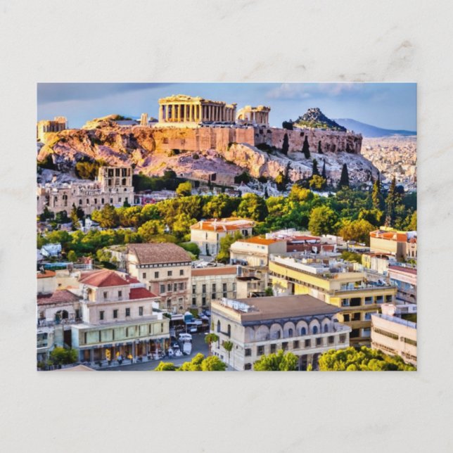 Cartão Postal Acropolis Athens, Grécia (Frente)
