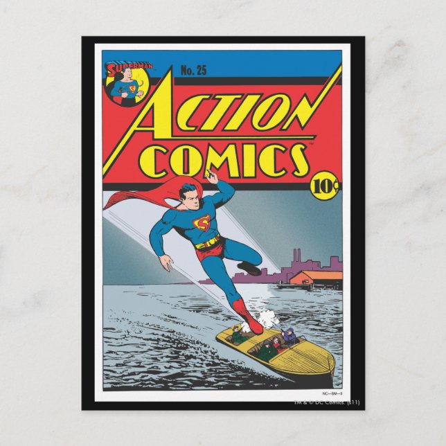 Cartão Postal Action Comics #25 (Frente)