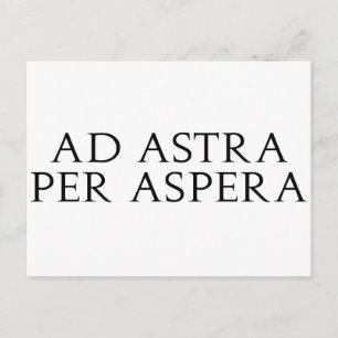Cartão Postal Ad Astra Per Aspera