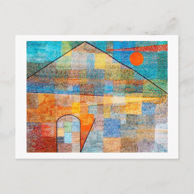 Cartão Postal Ad Parnassum, Paul Klee (Frente)