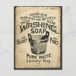 Cartão Postal Ad Washing Soap