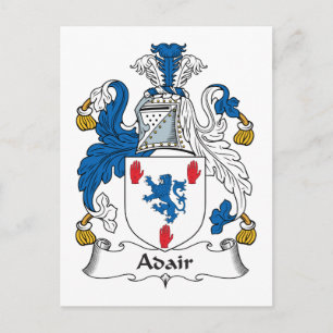 Cartão Postal Adair Family Crest