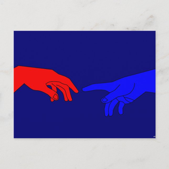 Cartão Postal Adão e Deus (Frente)