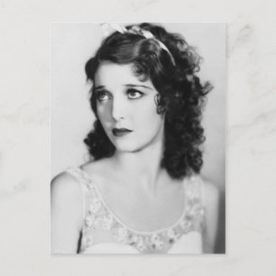 Cartão Postal Adara, Imagem de Vintagem Branca e Preta Elegante