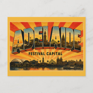 Cartão Postal Adelaide Austrália Meridional Capital do Festival 
