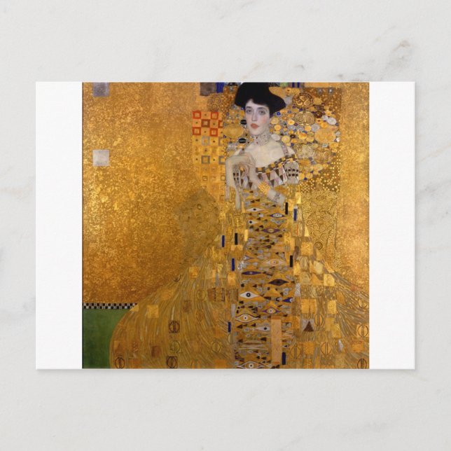 Cartão Postal Adele, senhora no ouro - Gustavo Klimt (Frente)