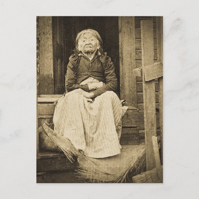 Cartão Postal Adeline Princesa de Seattle Washington 1896 (Frente)